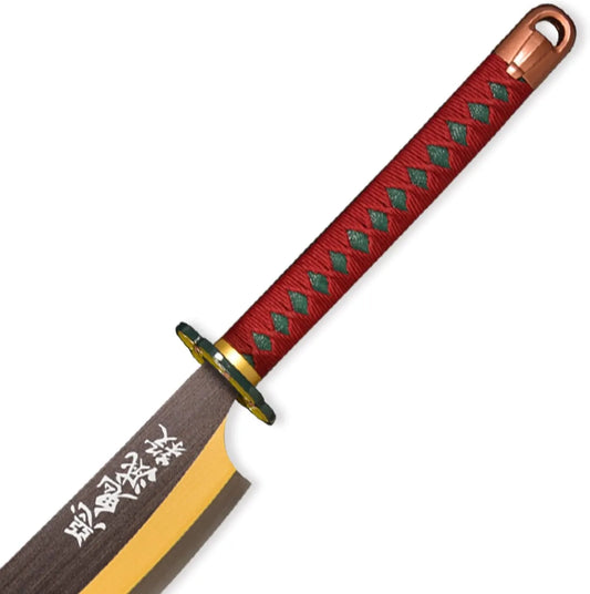 Demon Slayer Uzui Tengen Amber Nichirin Twin Sword