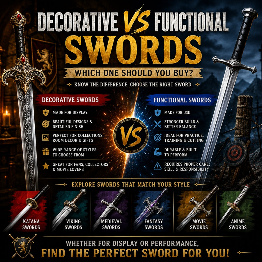 Decorative vs Functional Swords: Which One Should You Buy?