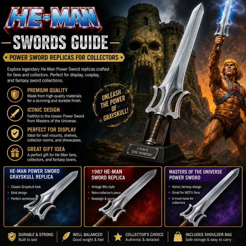 He-Man Swords Guide: Power Sword Replicas for Collectors