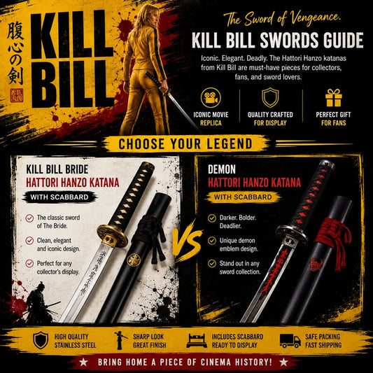 Kill Bill Swords Guide: Bride vs Demon Hattori Hanzo Katana