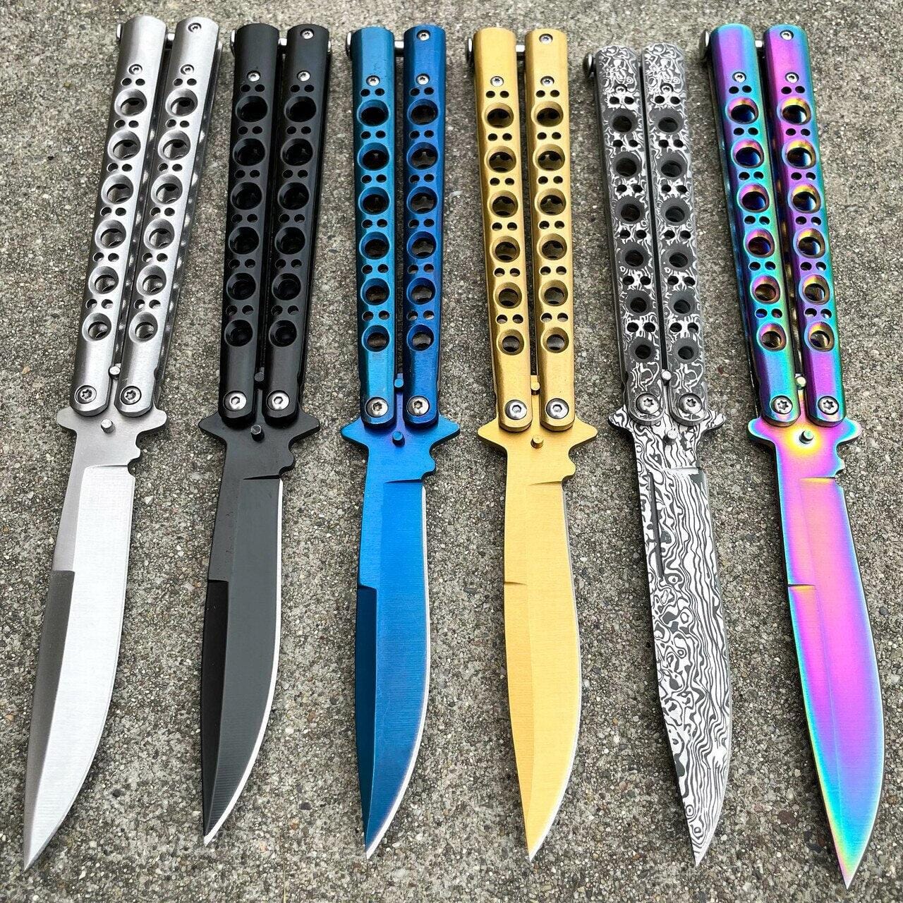 Scorpion Balisong Butterfly Knife - Damascus Edition
