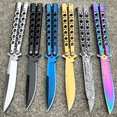 Scorpion Balisong Butterfly Knife - Damascus Edition