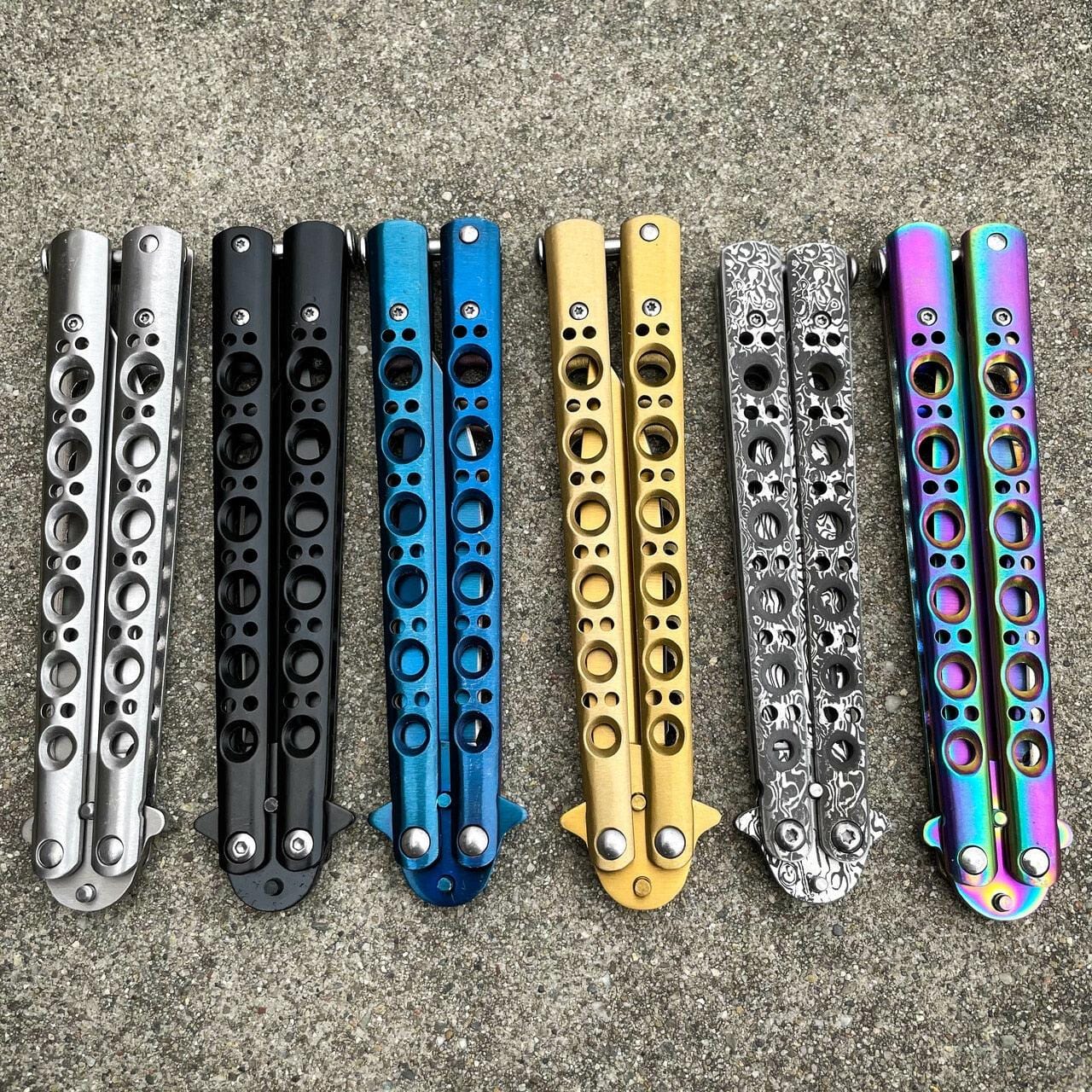 Scorpion Balisong Butterfly Knife - Damascus Edition