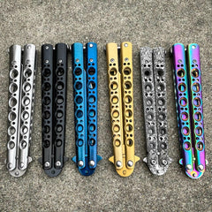 Scorpion Balisong Butterfly Knife - Damascus Edition