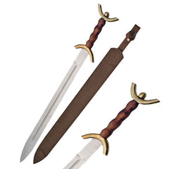 Celtic War Sword: 31" Historical Brass Guard Replica