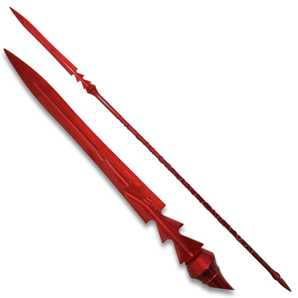 Crimson Demon Spear: 82.5" Fantasy Display Polearm