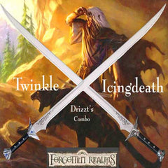 Drizzt's Icingdeath & Twinkle Scimitar Combo Set: 36" Dual Fantasy Replica
