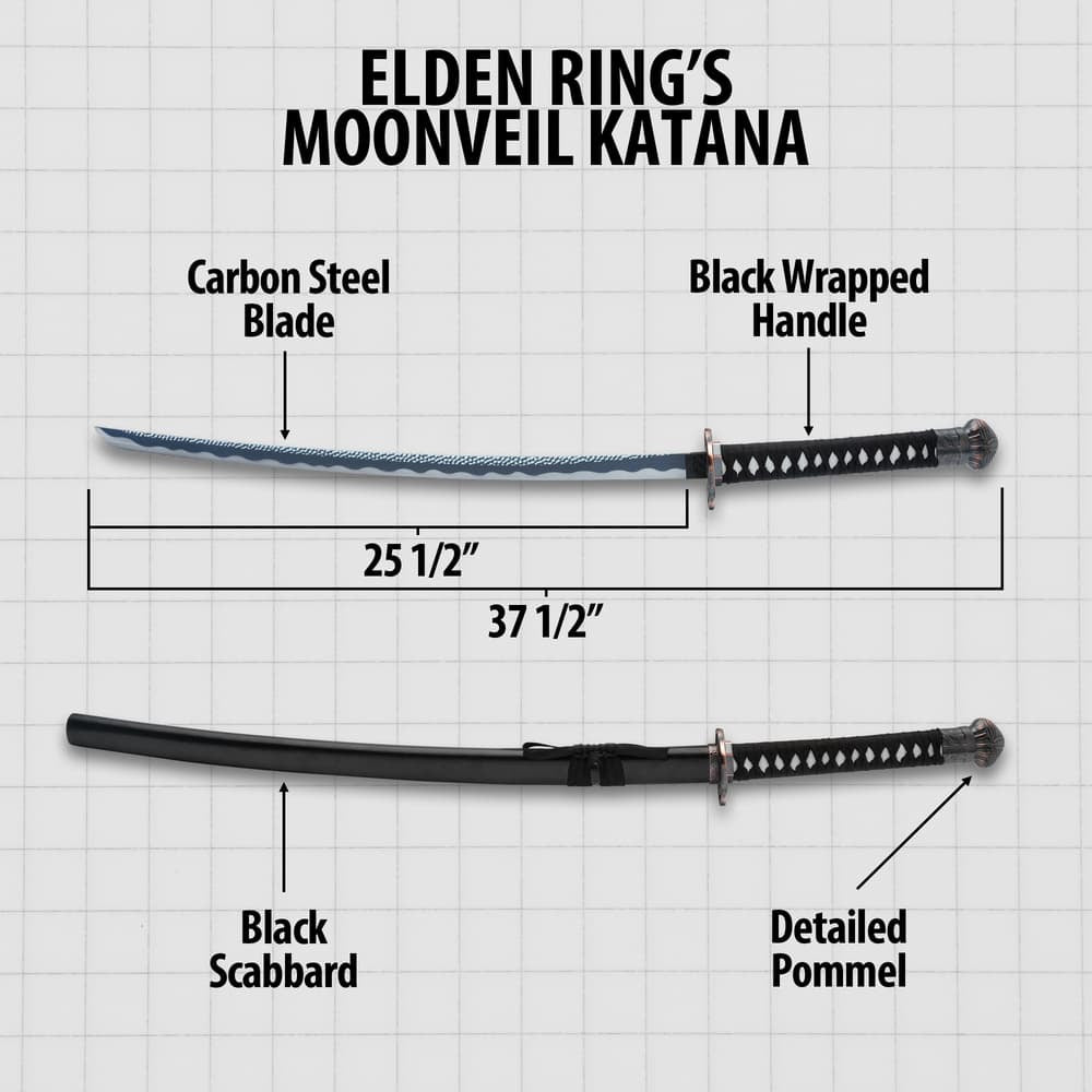 Elden Ring Moonveil Katana Sword