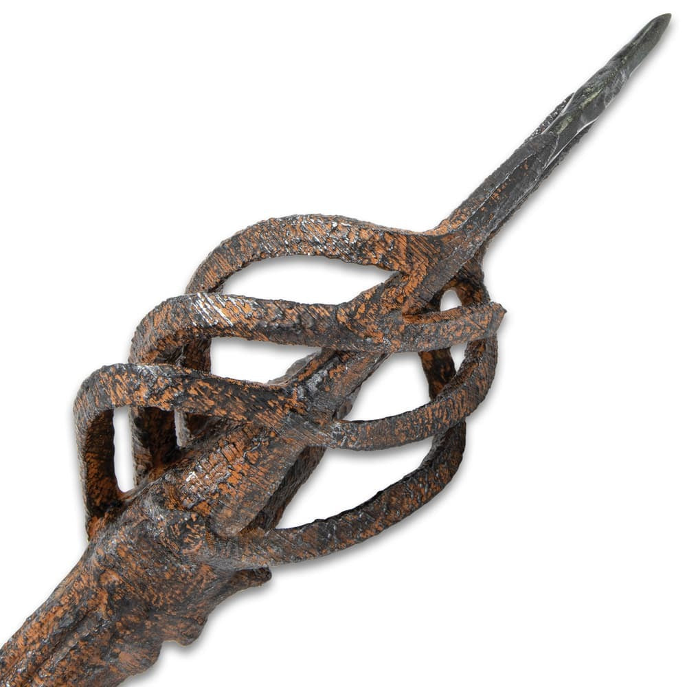 Elfish Black Sword Replica – Fantasy Polyresin Collectible Blade