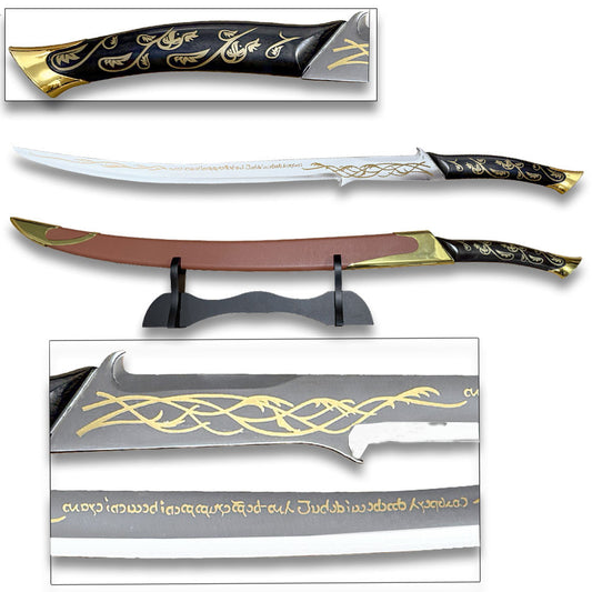 Hadhafang Sword of Arwen Black Handle With Scabbard