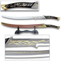 Hadhafang Sword of Arwen Black Handle With Scabbard