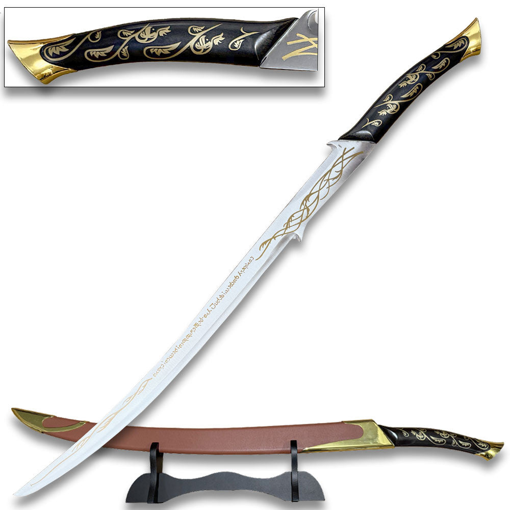 Hadhafang Sword of Arwen Black Handle With Scabbard