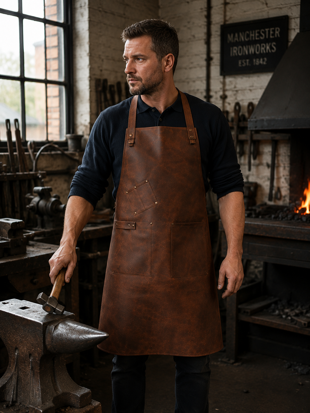 Forge Guard Leather Blacksmith Apron