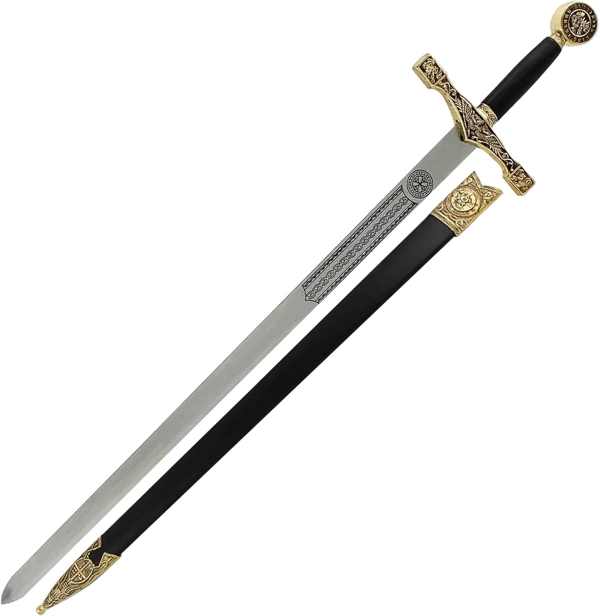 King Arthur Excalibur Replica Longsword Gold