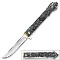 Highlander MacLeod Style Spring Assisted – Dragon Handle Folding Knife
