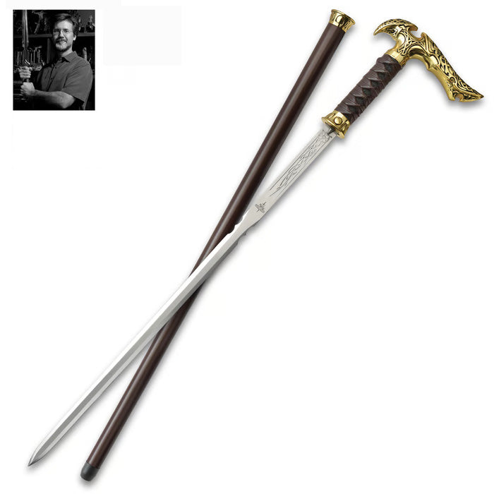 Axios Gold Forged Sword Cane