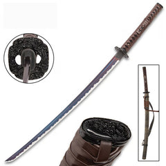 Kraken Katana With Scabbard - Carbon Steel Blade