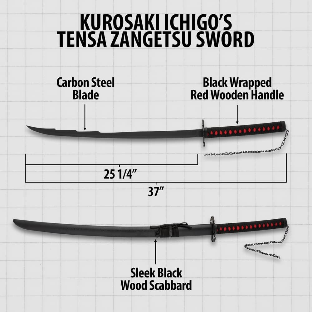Kurosaki Ichigo Tensa Zangetsu Anime Sword