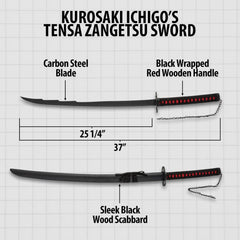 Kurosaki Ichigo Tensa Zangetsu Anime Sword