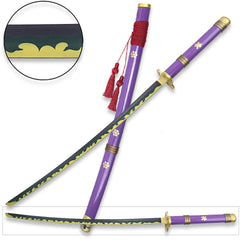 One Piece Roronoa Zoro Enma Purple Katana Sword