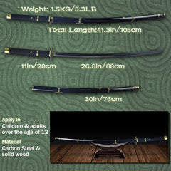 One Piece Roronoa Zoro Yubashiri Katana Sword 40"