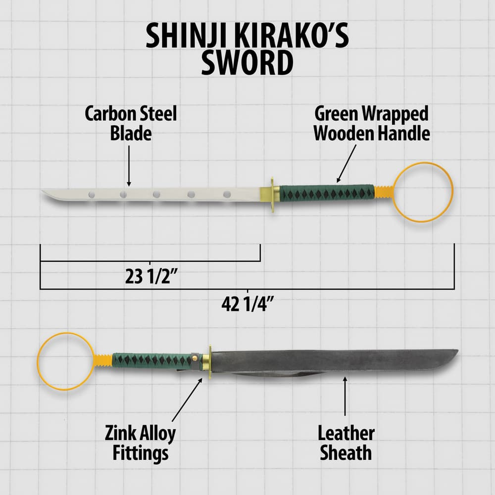 Shinji Hirako Zanpakuto Sword – Bleach Anime Replica Katana