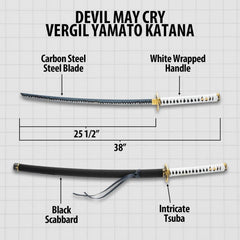 Vergil Yamato Katana Sword – Devil May Cry Replica Blade