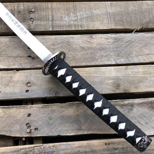 Samurai Ninja Bushido Katana – White Dragon Katana with Dragon Tsuba